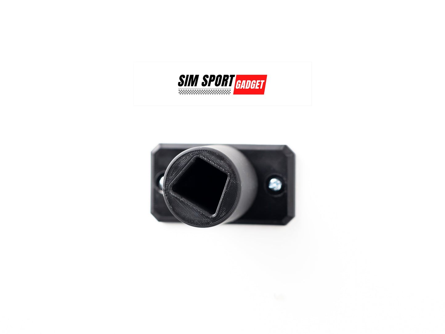 Black and gray sports sensor with SIM Sport Gadget logo on a white background