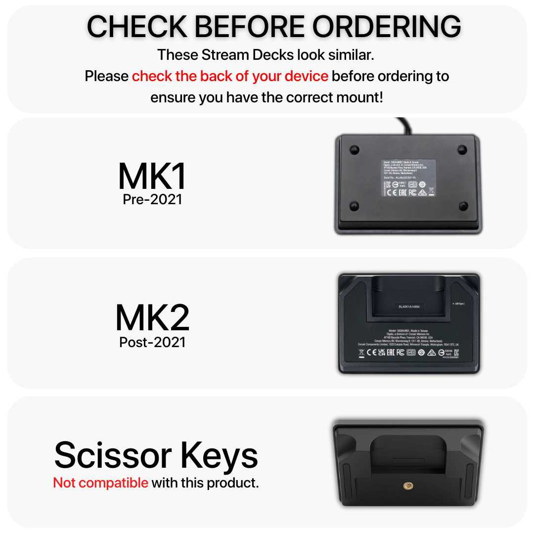 Stream Deck Combo Console Mount – mounted to aluminum profile sim rig