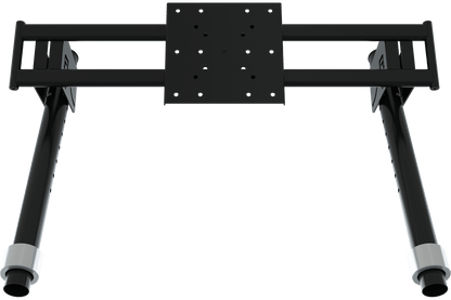 Black and white mechanical arm or robot arm on a transparent background