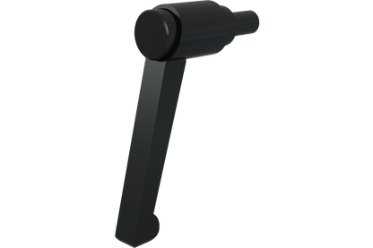 Black mallet on a white background
