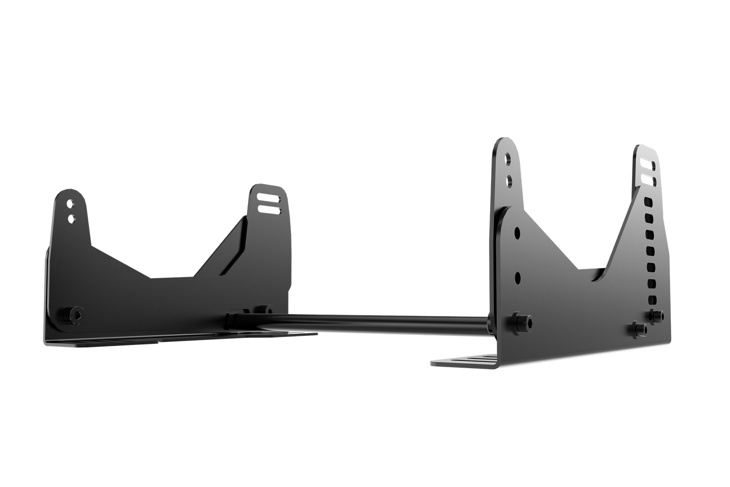Black metal car undercarriage guard on a transparent background