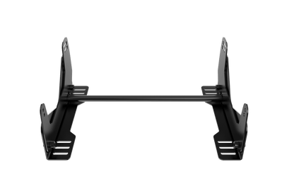 Black metal bracket on a transparent background