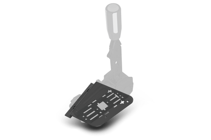 Joystick and pedal set on a green background