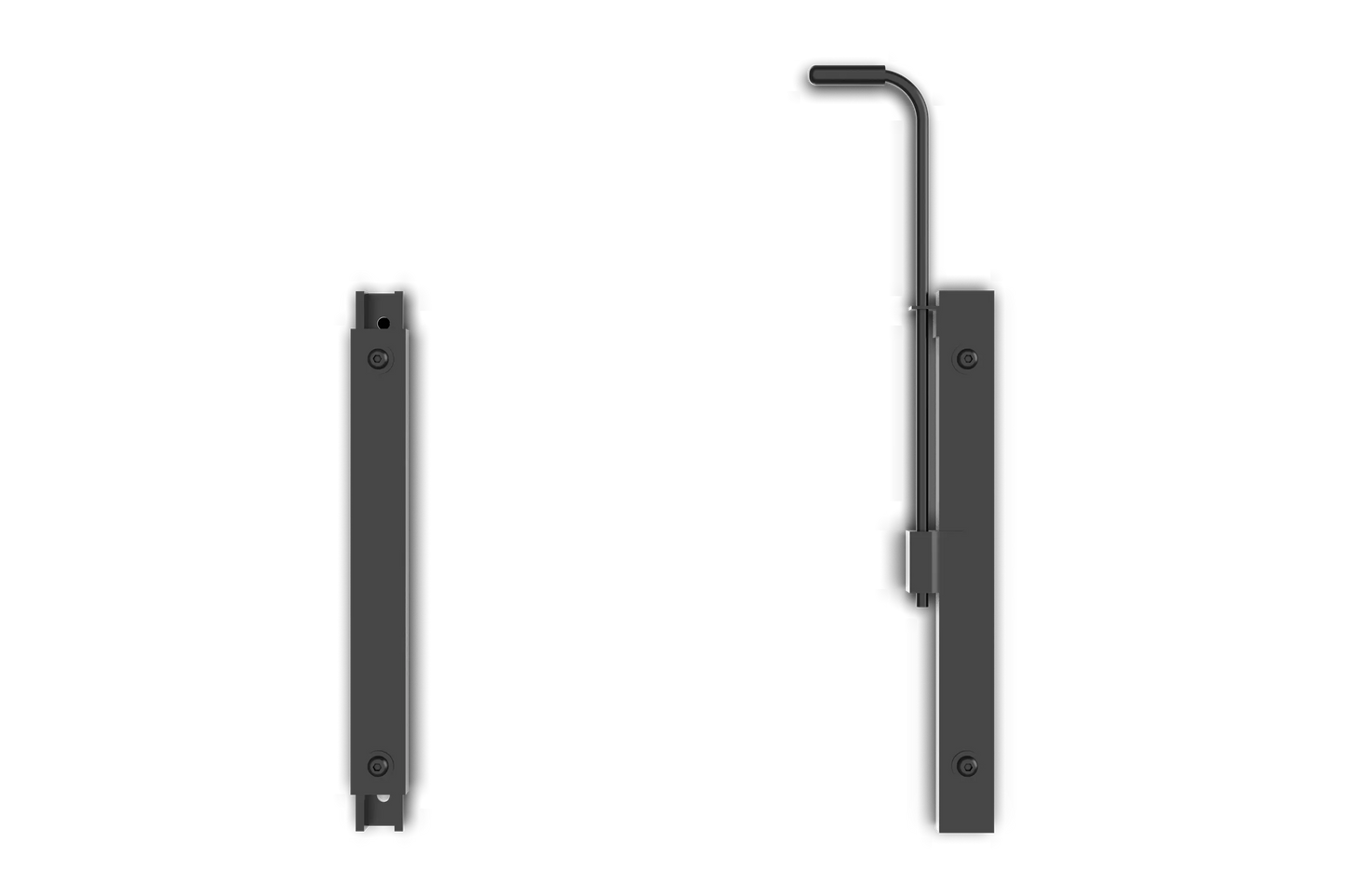 Trak Racer Universal Compact Seat Slider Kit with low-profile steel rails
