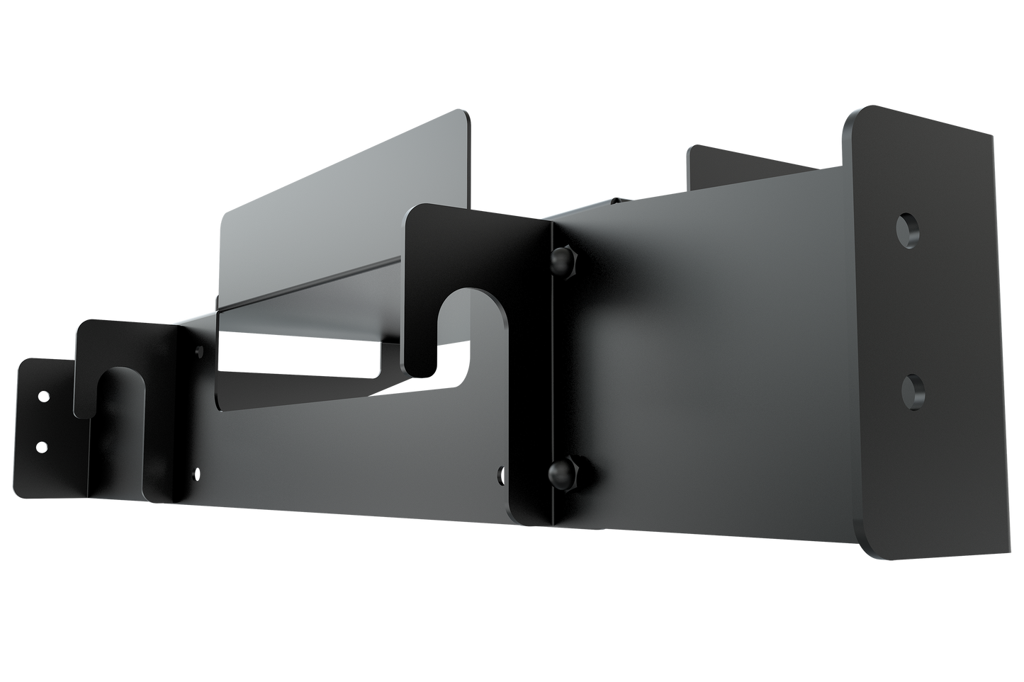 Metal bracket on a white background