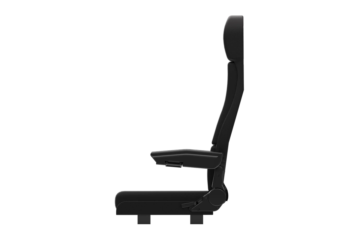 Trak Racer FCS Flight Simulator Seat with integrated HOTAS cut-out