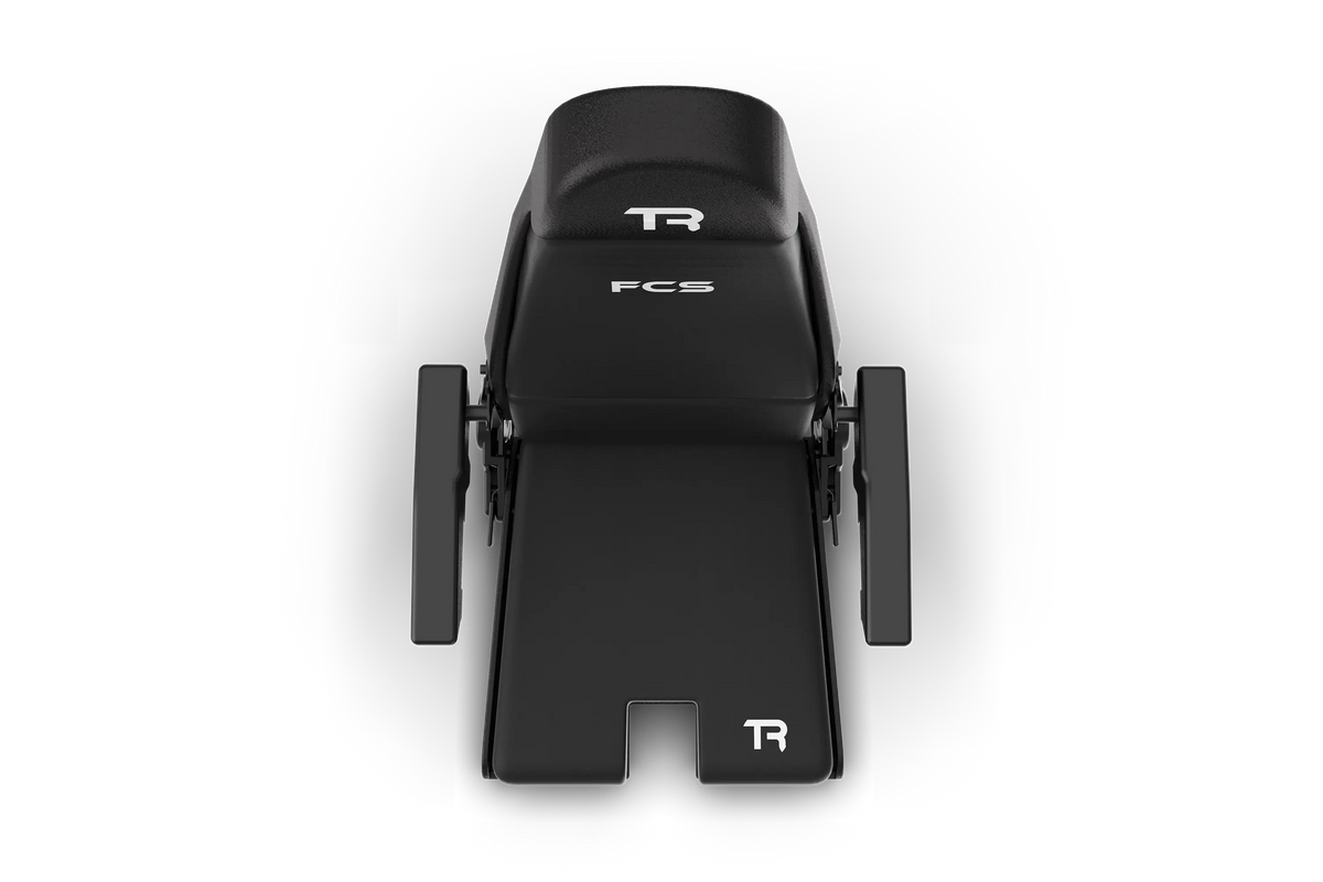 Trak Racer FCS Flight Simulator Seat side view with reclining backrest