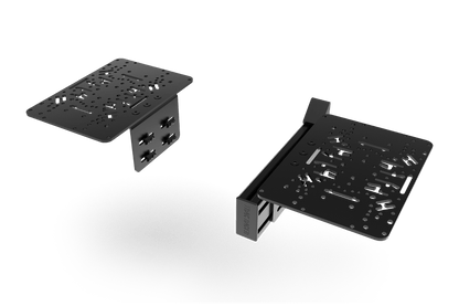Two computer motherboards on a transparent background