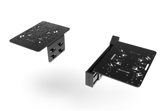 Two computer motherboards on a transparent background