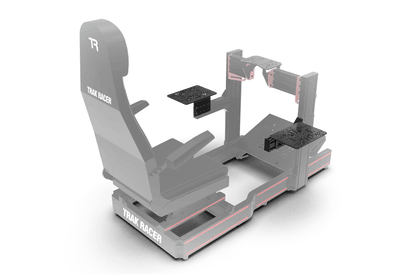 Trak Racer gaming simulator chair on a green background