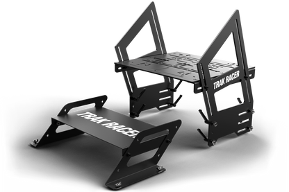 Black 'Trak Racer' car accessories on a white background