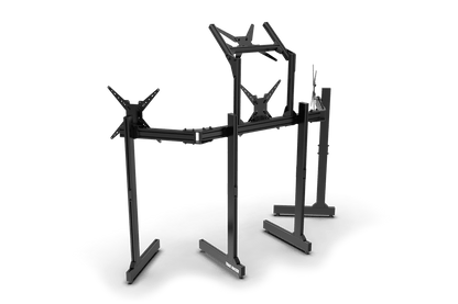 Black metal exercise frame on a transparent background