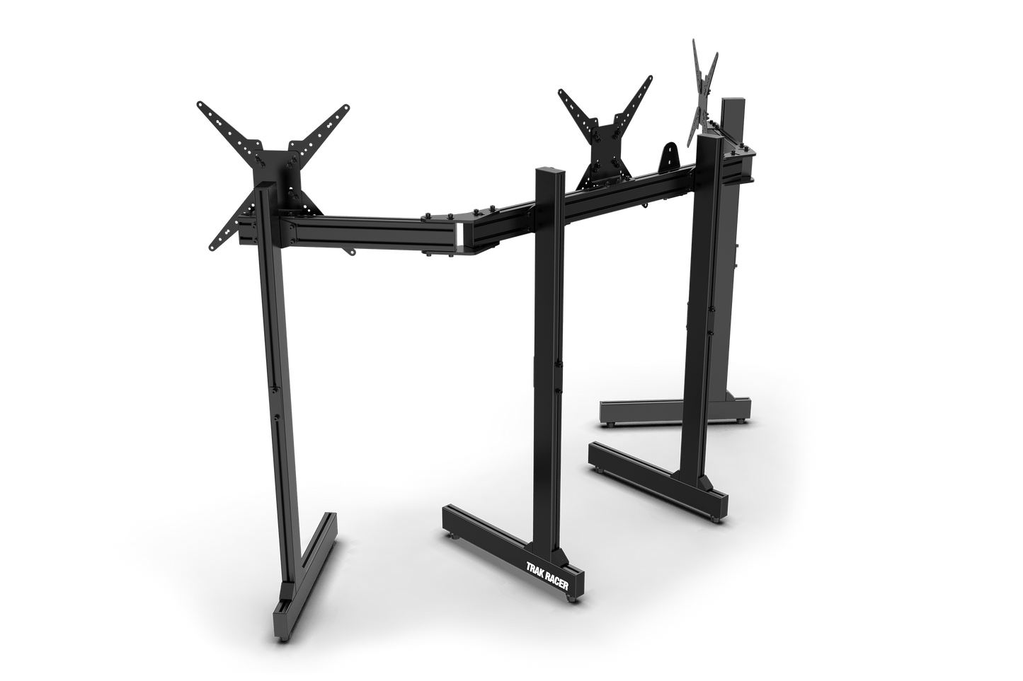 Black metal stand on a transparent background