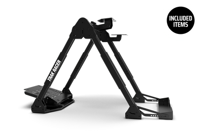 Black car jack stand with 'Triad Racer' branding on a white background