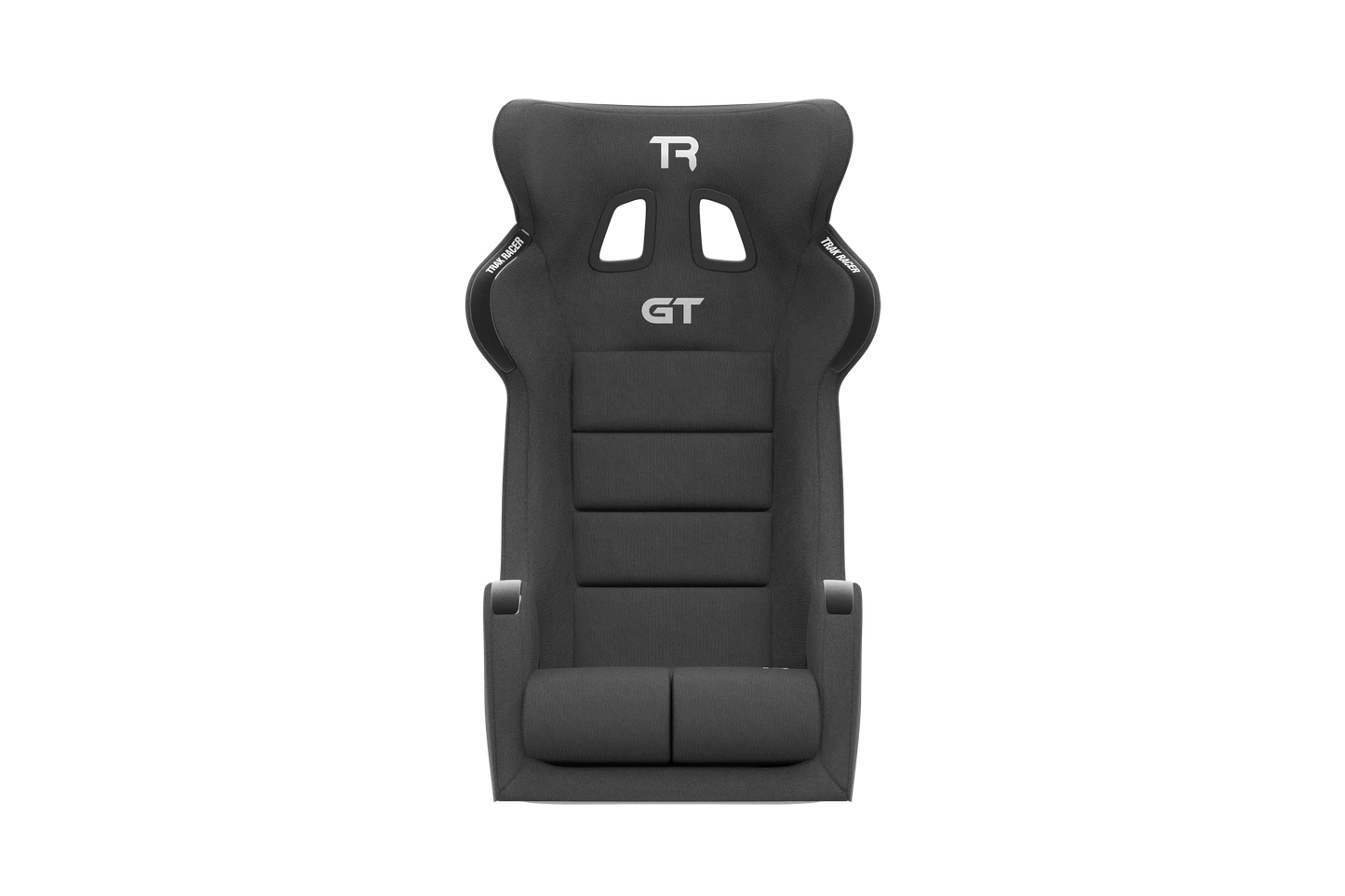 Trak Racer GT Pro Racing Bucket Seat installed on a sim racing cockpit