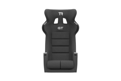 Trak Racer GT Pro Racing Bucket Seat installed on a sim racing cockpit