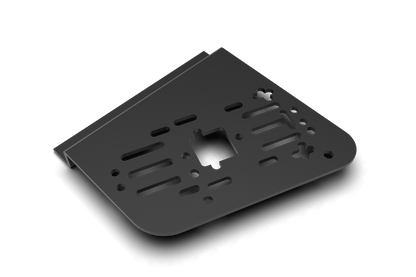 Black plastic component on a transparent background