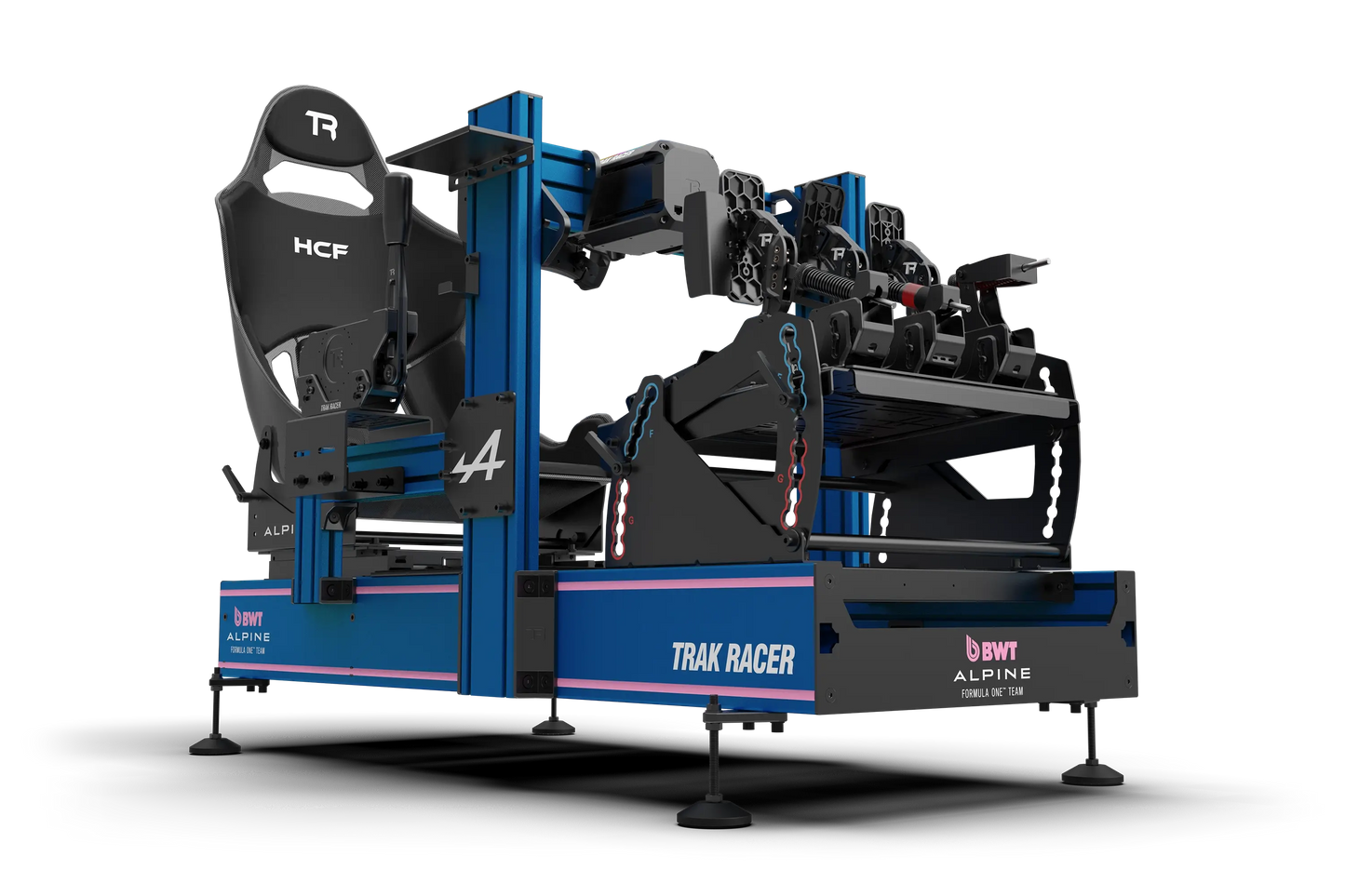 Trak Racer HCF seat configured for Formula sim racing position