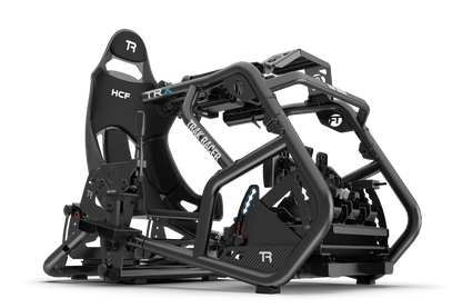 Trak Racer HCF hybrid seat configured for GT sim racing
