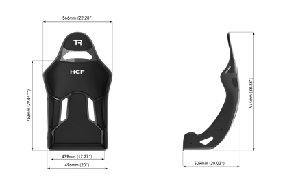 Trak Racer HCF hybrid Formula and GT sim racing seat