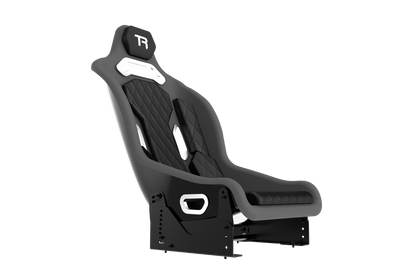 Gaming chair with brand logo on a transparent background