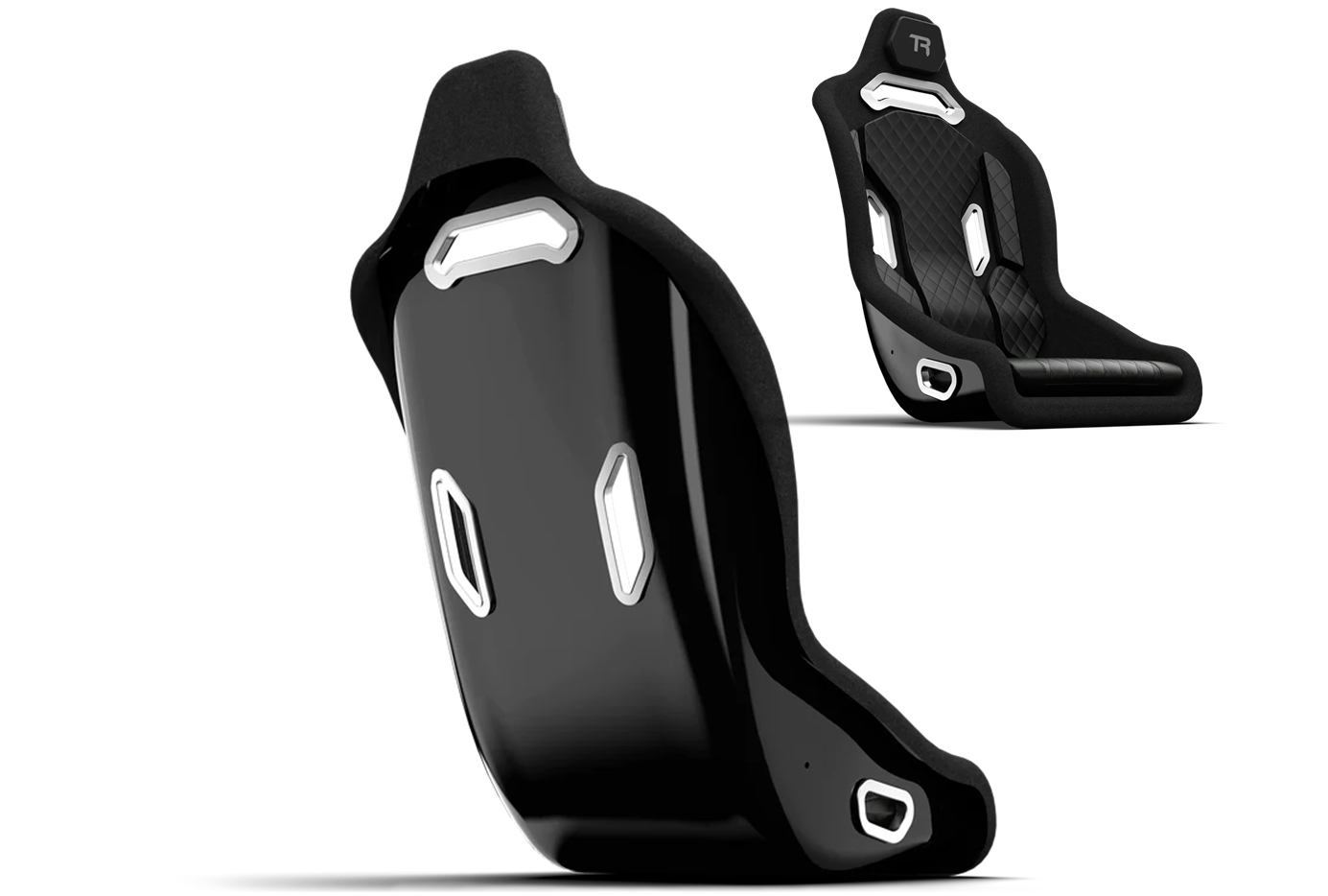 Trak Racer HSX Hybrid Formula Pro Racing Seat - Fiberglass Black I Alpine F1 Engineered Design