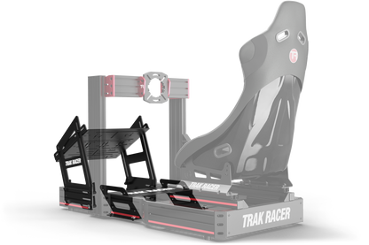 Trak Racer gaming chair and desk setup on a white background