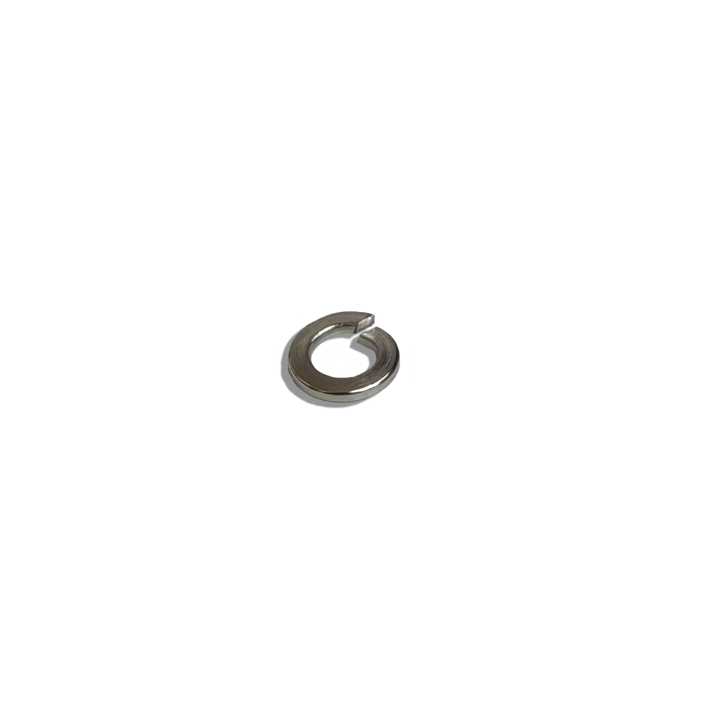 Metal washer on a white background