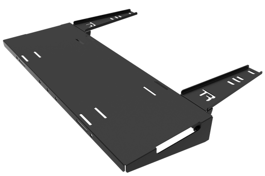 Black computer drive bay on a transparent background