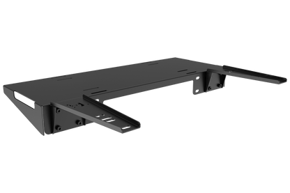 Metal bracket on a black background