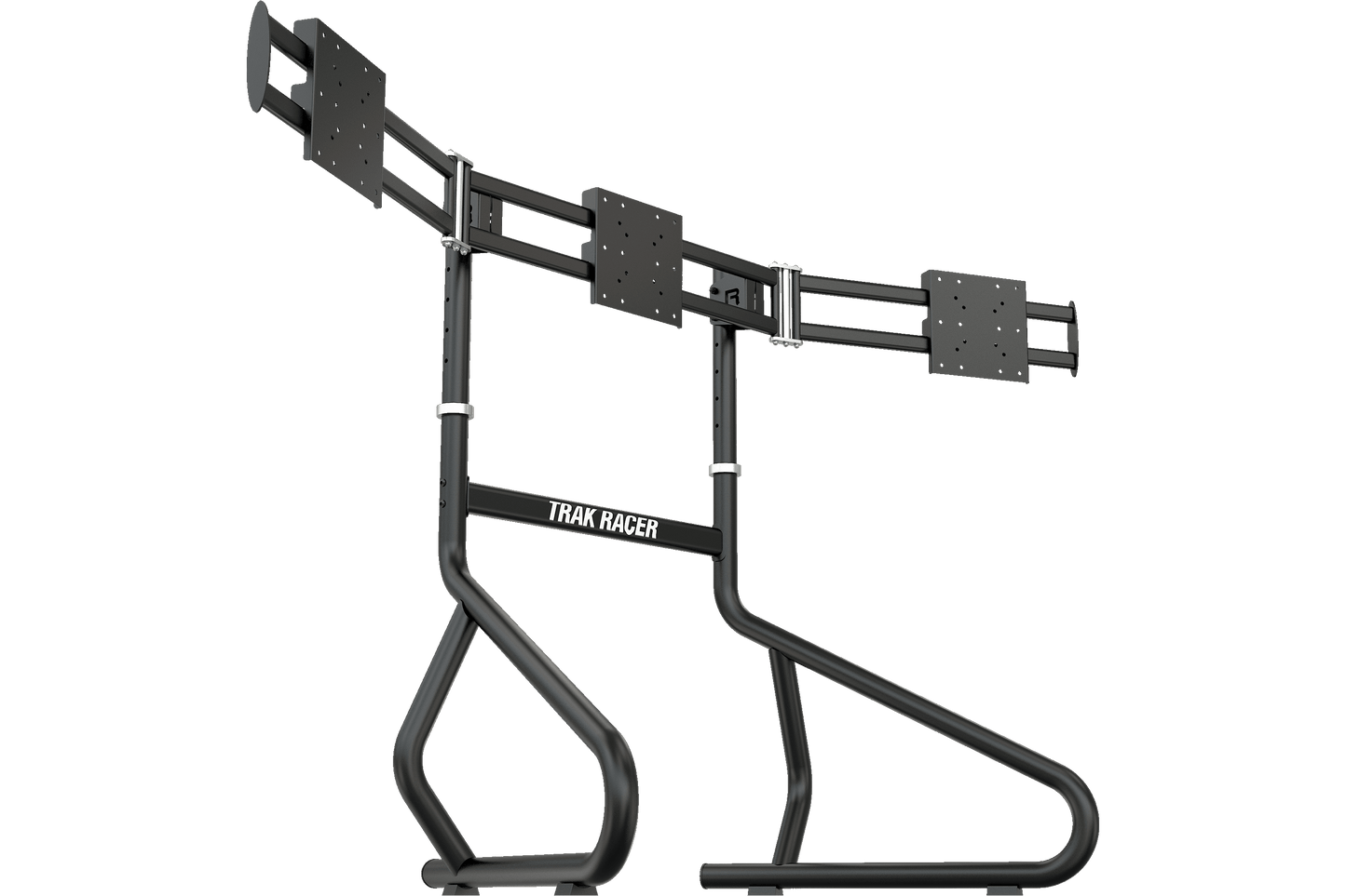 Black car roll bar with 'Track Racer' branding on a white background