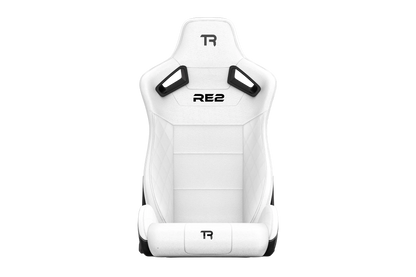 Trak Racer RE2 cold-moulded foam seating for long simulator sessions