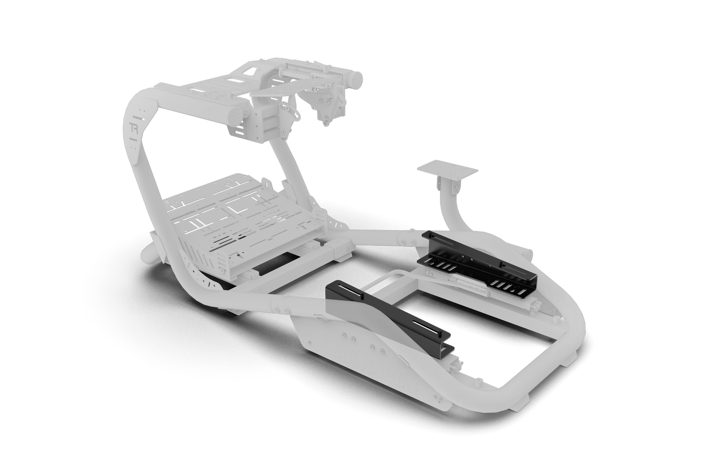 Gray mechanical device on a transparent background