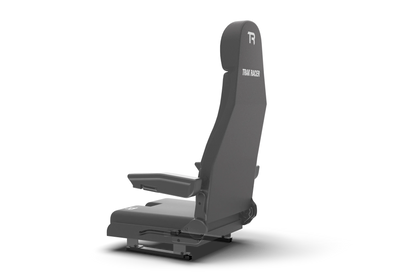 Trak Racer compact seat slider for center-stick flight simulator setups