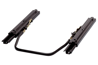 Black metal bracket on a white background
