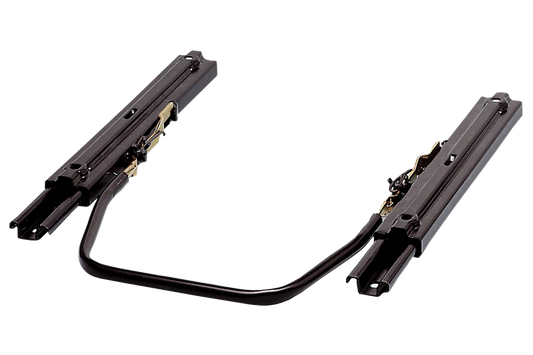 Black metal bracket on a white background
