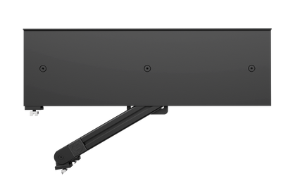 Black adjustable arm on a white background