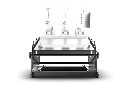 Robotic arm with multiple grippers on a white background