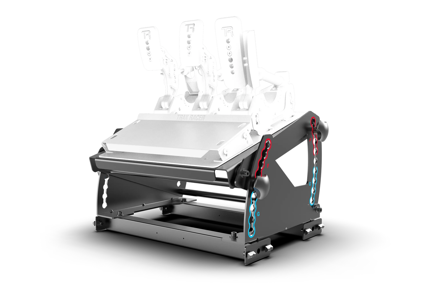3D printer in action on a white background