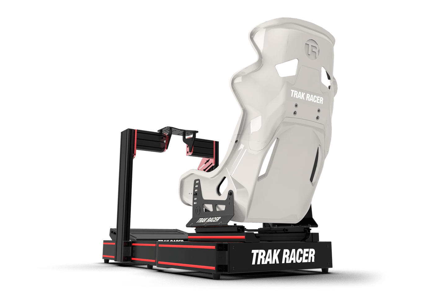 White and black 'Trak Racer' device on a transparent background