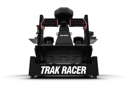 Black 'Trak Racer' device on a white background