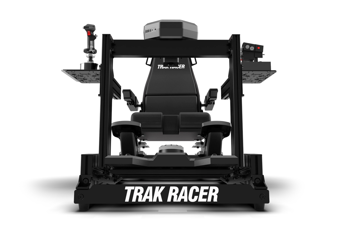 Trak Racer gaming simulator chair on a white background