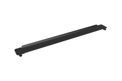 Black metal bar on a white background