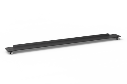 Black metal bar on a white background