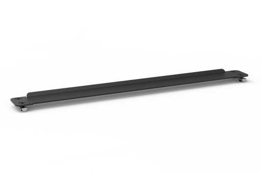Black metal bar on a white background