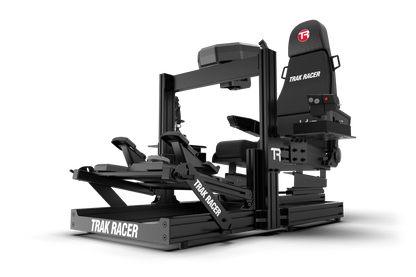 Black Trak Racer vehicle seat on a white background
