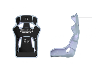 Trak Racer TRS GT Pro high-density formed seat padding for sim racing