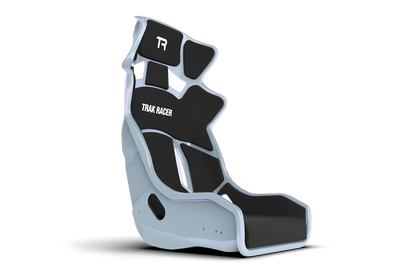 Trak Racer TRS GT Pro fiberglass sim racing bucket seat in Pearlescent Blue