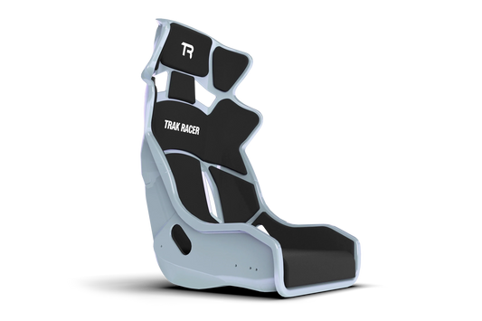 Trak Racer TRS GT Pro fiberglass sim racing bucket seat in Pearlescent Blue