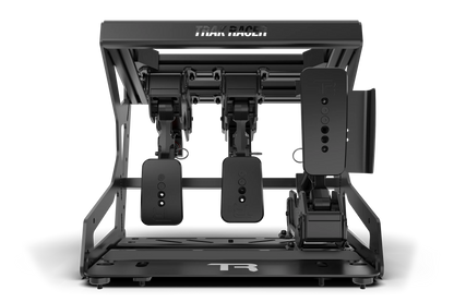 Black gaming simulator device with 'Razer' branding on a white background